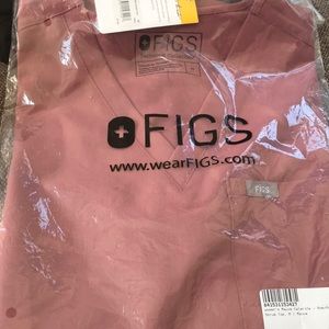 Women’s mauve Catarina scrub top medium